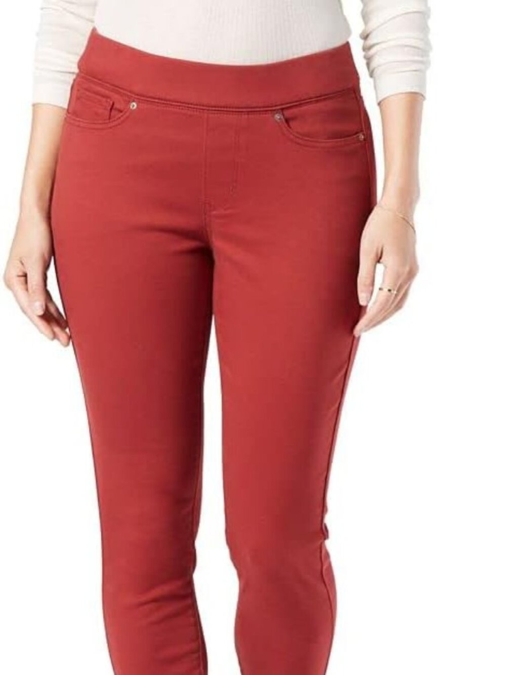 Women's Levi, Brick Red, size 16-Long, pull-on skinny Jeans